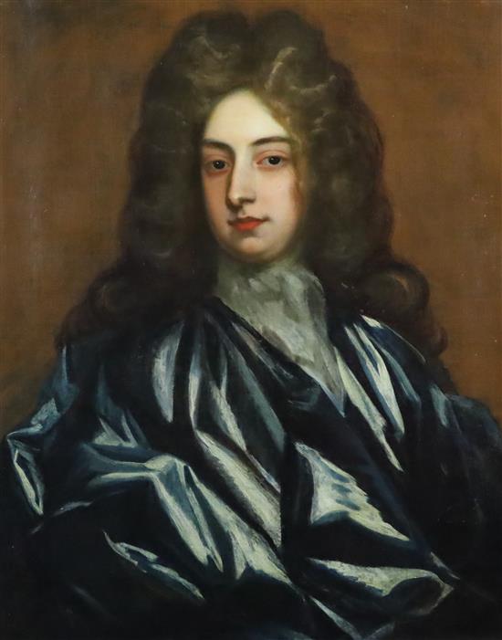 Attributed to Mary Beale (1632-1697) Portrait of Paul Dane of Killyhevlin (1647-1745) 29.5 x 24.5in.